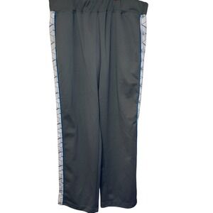 Akademiks Men's Track Pants‎ Straight Leg Athletic Piping Pull On Gray Size 2XL